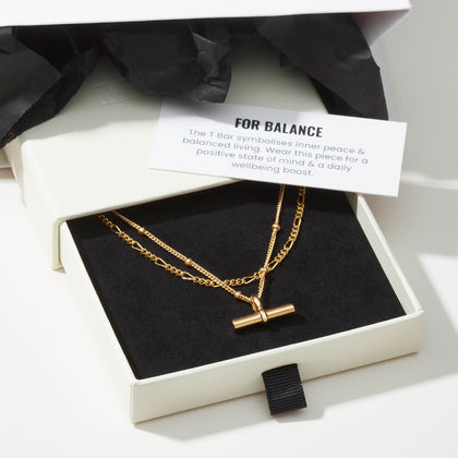 T Bar Layering Set Silver